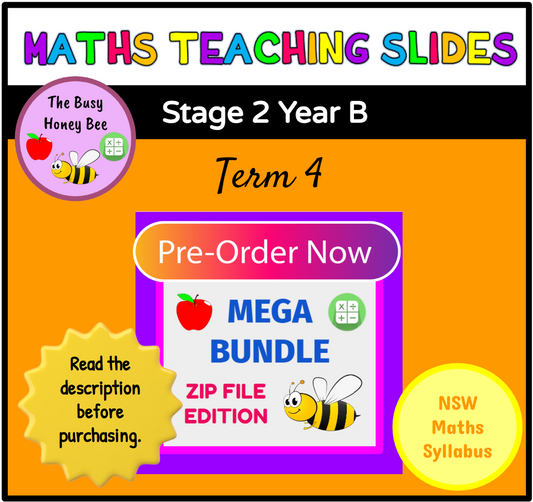 PRE-ORDER Stage 2 Year B Term 4 Maths Teaching Slides Mega Bundle