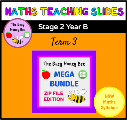 Stage 2 Year B Term 3 Maths Teaching Slides Mega Bundle