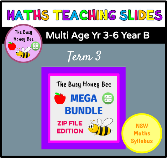 Multi Age 3-6 Year B Term 3 Maths Teaching Slides Mega Bundle