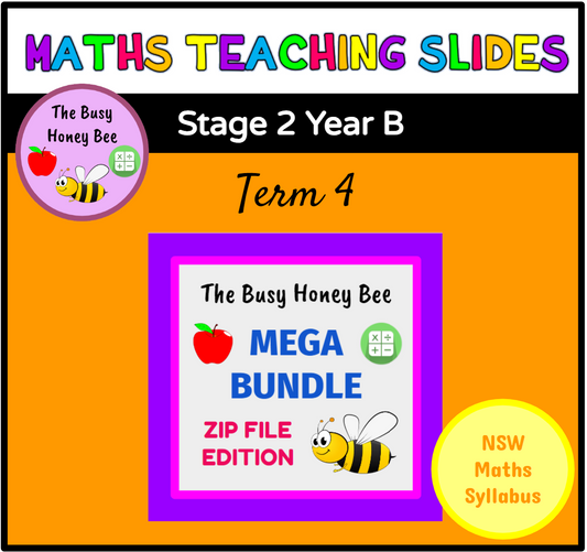 Stage 2 Year B Term 4 Maths Teaching Slides Mega Bundle