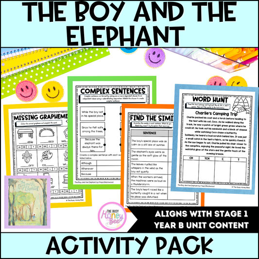 The Boy and the Elephant by Freya Blackwood Activity Pack