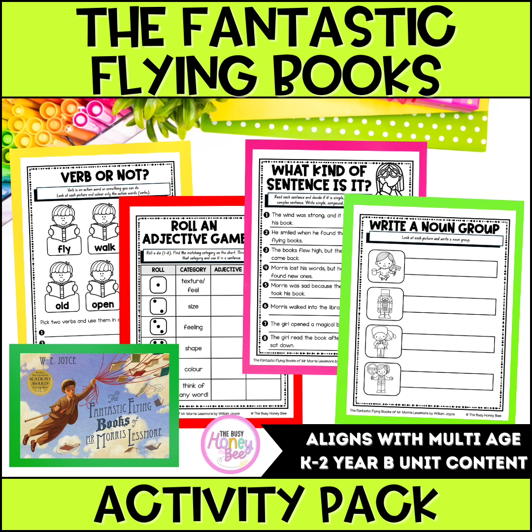The Fantastic Flying Books of Mr Morris Lessmore by William Joyce Activity Pack