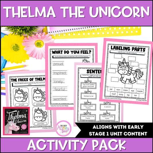 Thelma the Unicorn Activity Pack