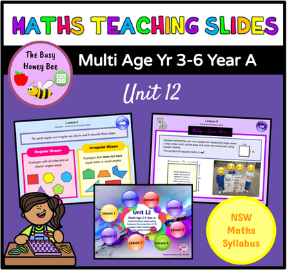 Multi Age 3-6 Year A Unit 12 Maths Teaching Slides