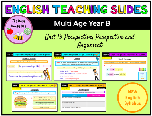 Multi Age Year B Unit 13 Perspective and Argument English Teaching Slides