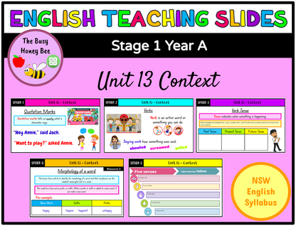 Stage 1 Year A Term 3 English Teaching Slides Mega Bundle