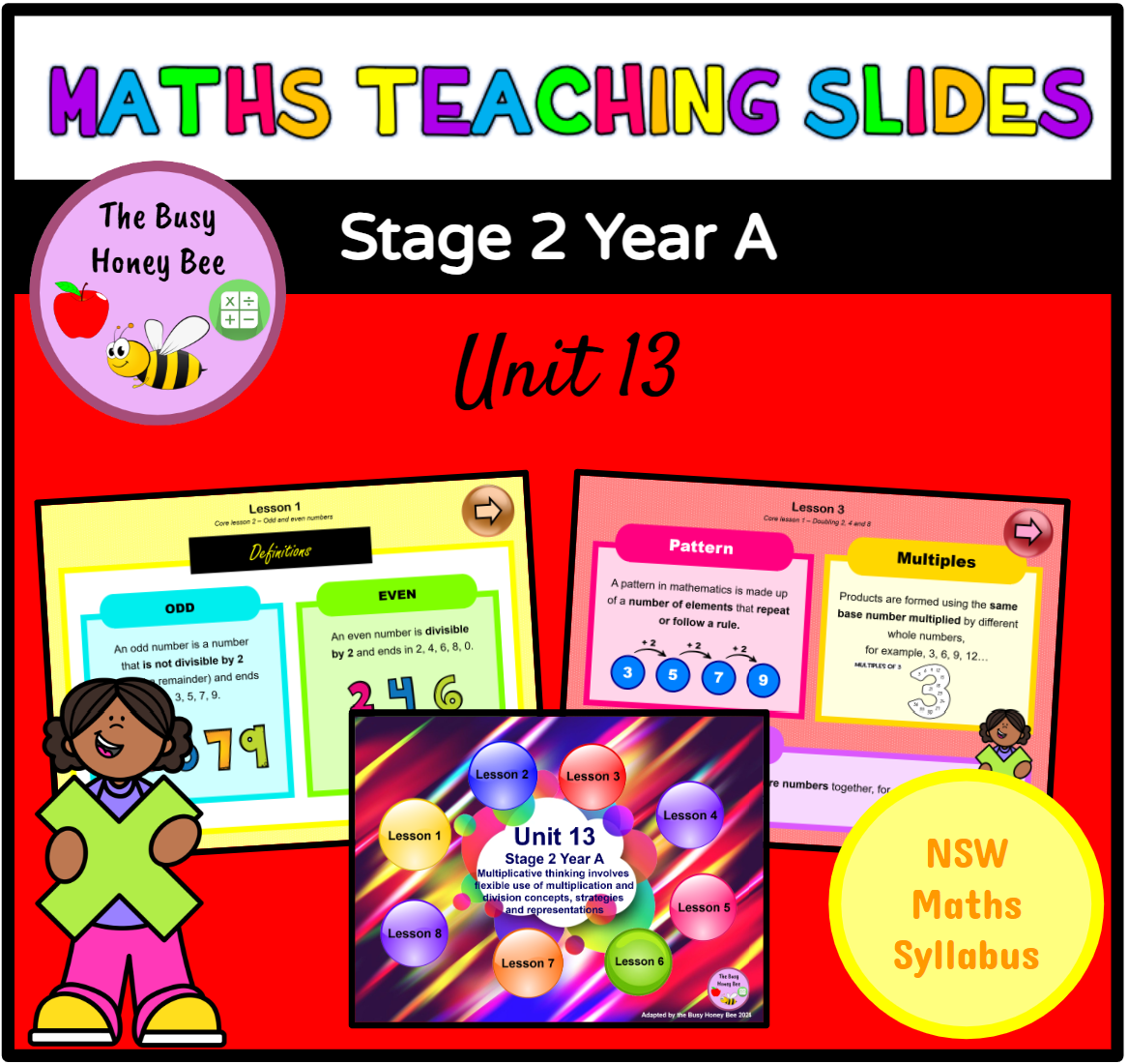 Stage 2 Year A Term 3 Maths Teaching Slides Mega Bundle