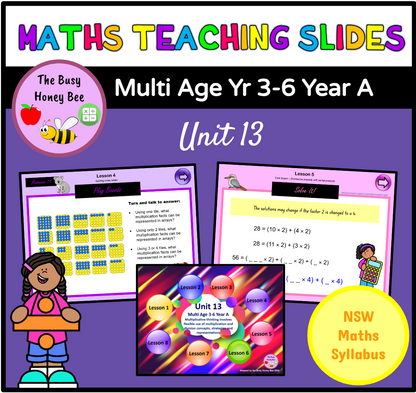 Multi Age 3-6 Year A Unit 13 Maths Teaching Slides