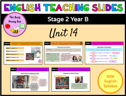 Stage 2 Year B Term 3 English Teaching Slides Mega Bundle