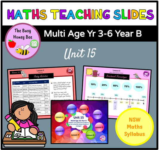 Multi Age 3-6 Year B Unit 15 Maths Teaching Slides