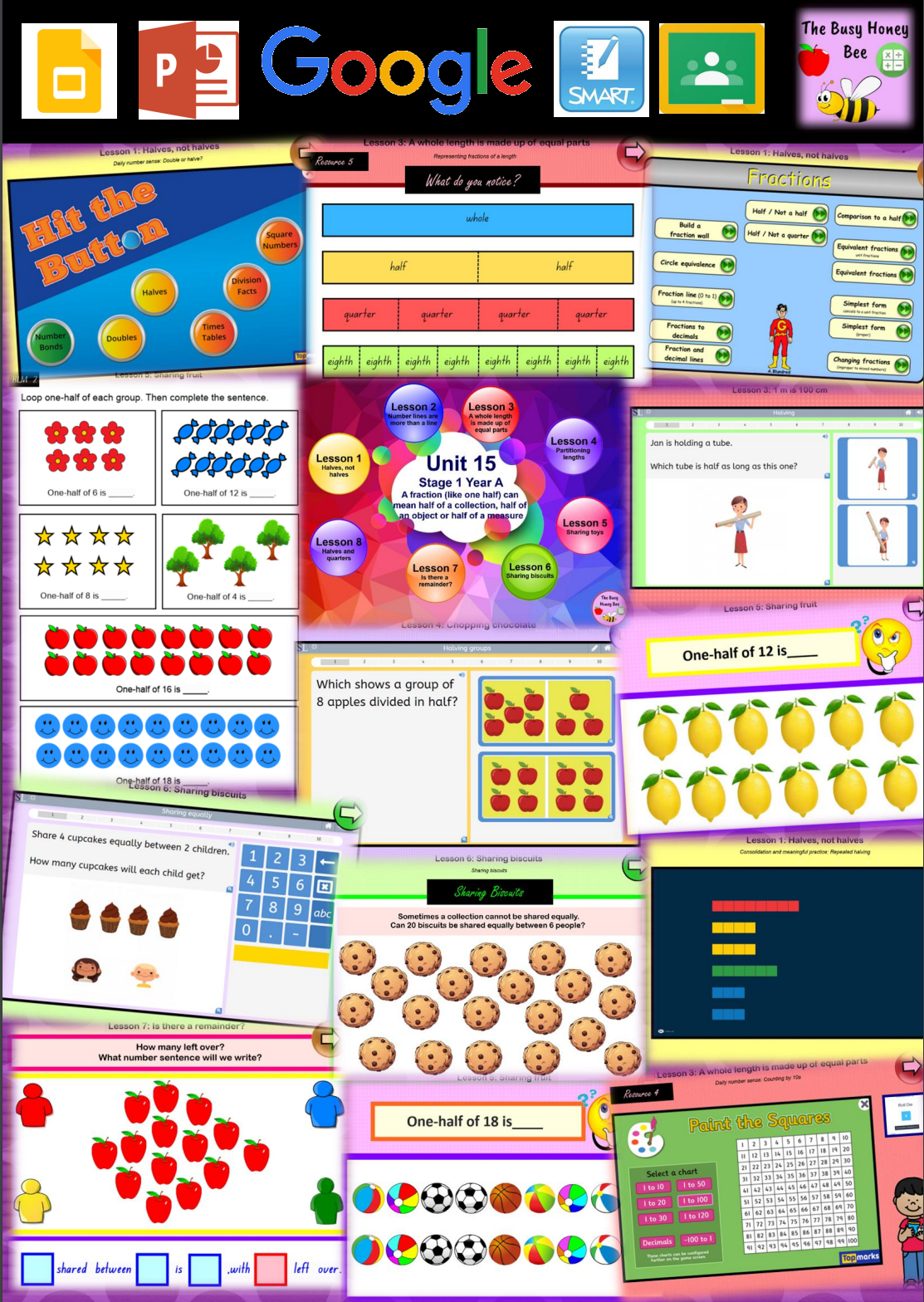 Stage 1 Year A Unit 15 Maths Teaching Slides