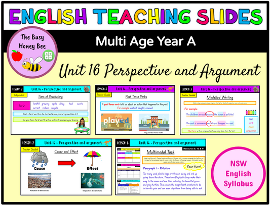 Multi Age Year A Unit 16 Perspective and argument English Teaching Slides