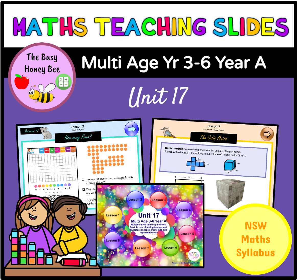 PRE-ORDER Multi Age 3-6 Year A Term 4 Maths Teaching Slides Mega Bundle