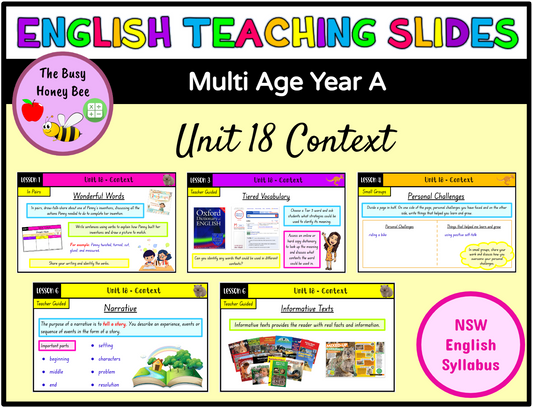 Multi Age Year A Unit 18 Context English Teaching Slides