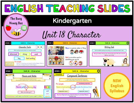 Early Stage 1 Unit 18 Character English Teaching Slides