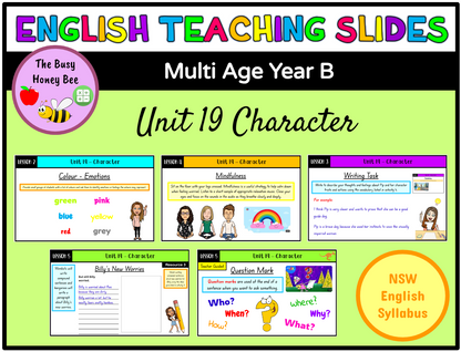 Multi Age K-2 Year B Term 4 English Teaching Slides Mega Bundle