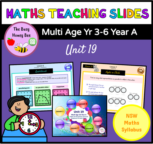 Multi Age 3-6 Year A Unit 19 Maths Teaching Slides