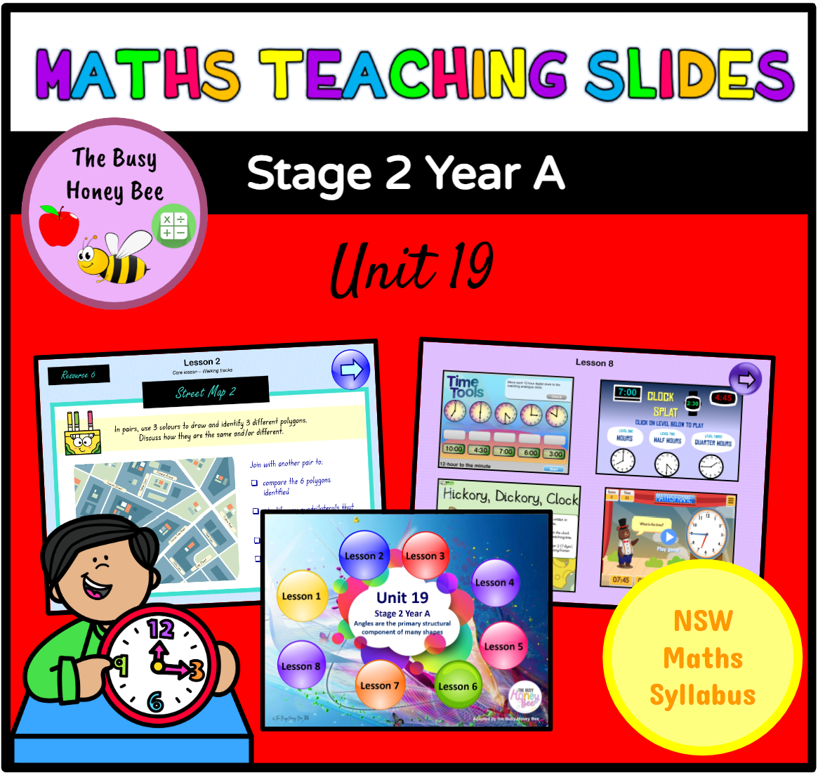 PRE-ORDER Stage 2 Year A Term 4 Maths Teaching Slides Mega Bundle