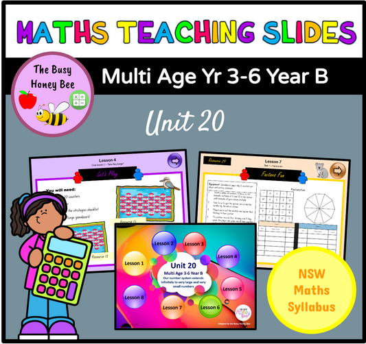 Multi Age 3-6 Year B Unit 20 Maths Teaching Slides