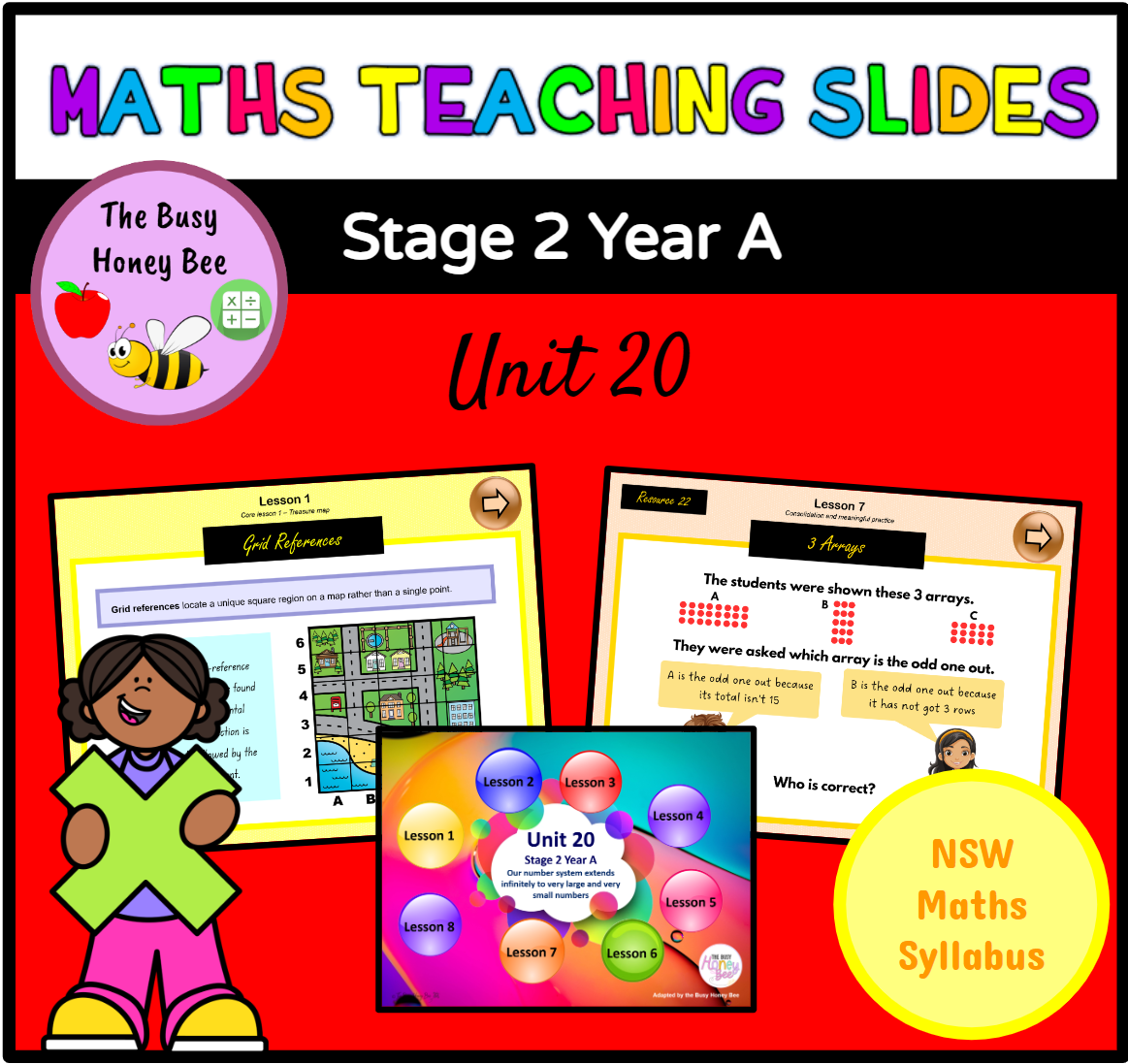 Stage 2 Year A Term 4 Maths Teaching Slides Mega Bundle