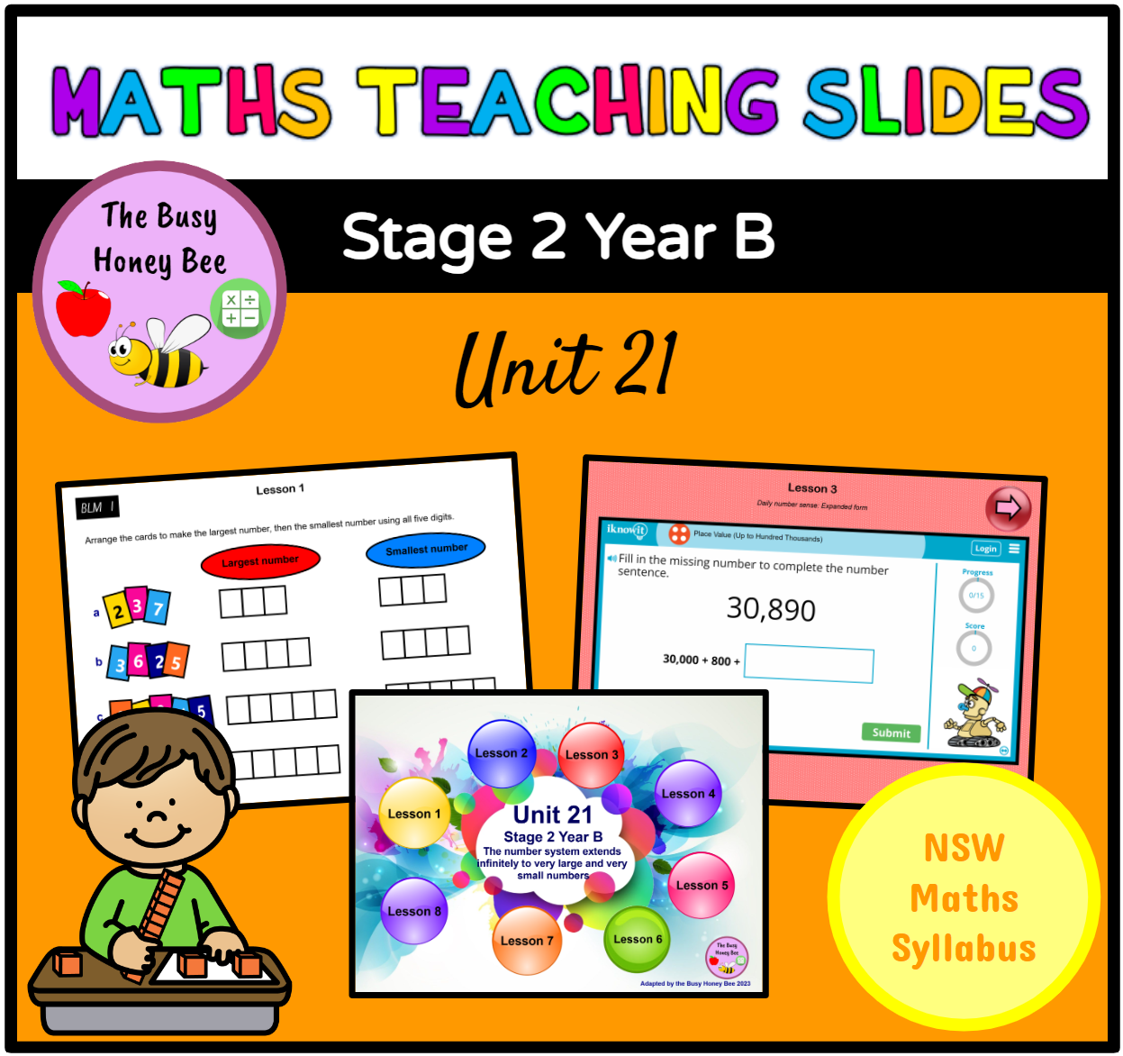 Stage 2 Year B Unit 21 Maths Teaching Slides – The Busy Honey Bee