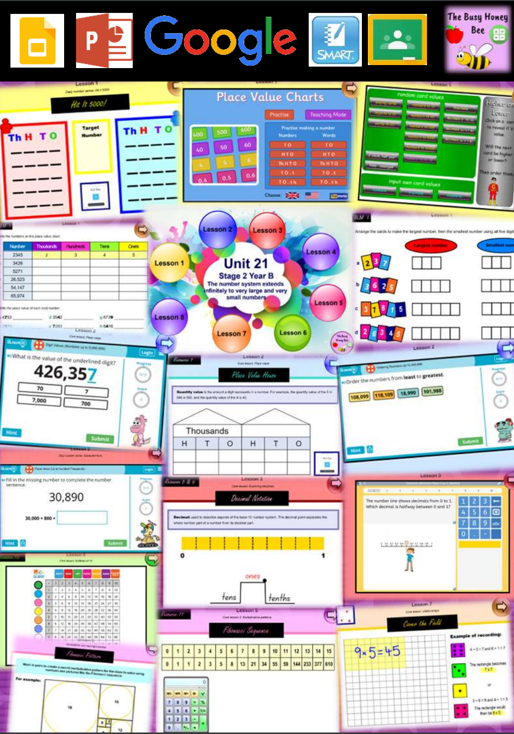 Stage 2 Year B Unit 21 Maths Teaching Slides – The Busy Honey Bee