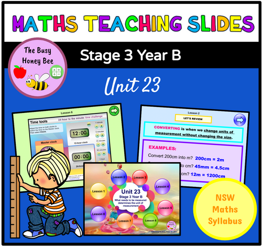 Stage 3 Year B Unit 23 Maths Teaching Slides