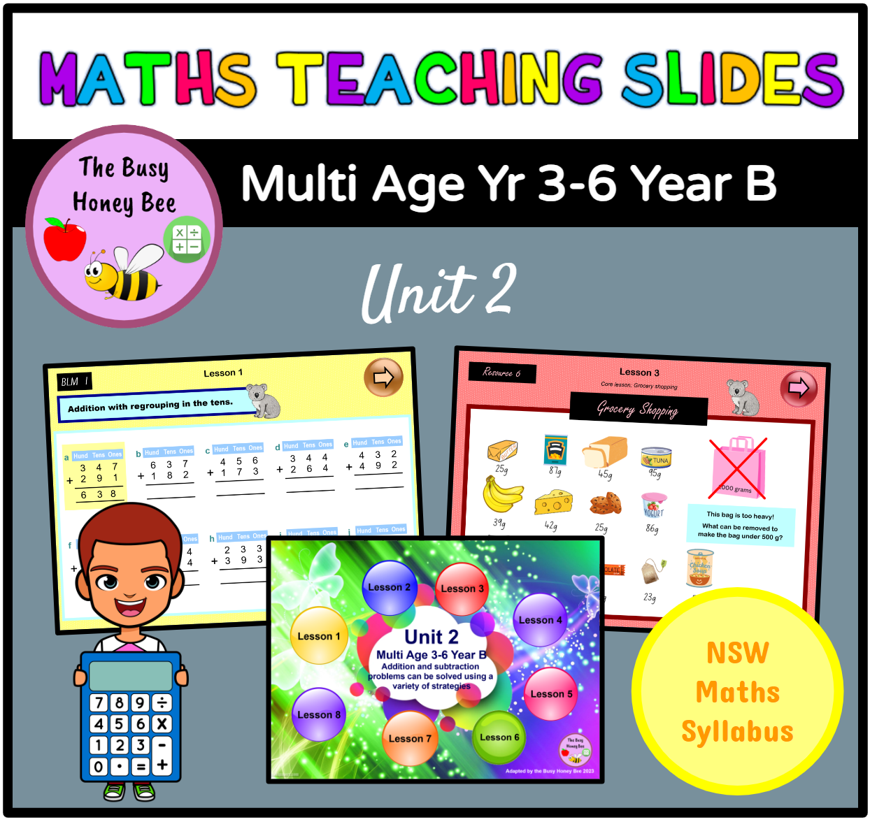 Multi Age 3-6 Year B Unit 2 Maths Teaching Slides