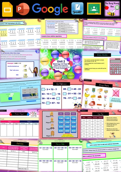 Multi Age 3-6 Year B Unit 2 Maths Teaching Slides