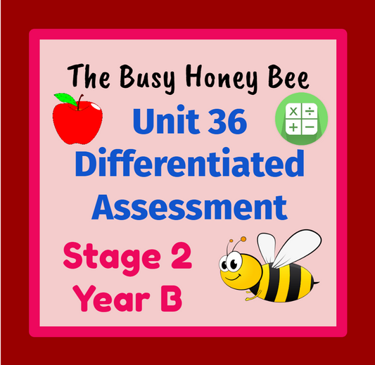 Stage 2 Year B Differentiated Maths Assessment Unit 36