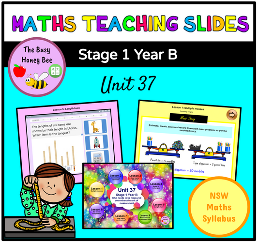 Stage 1 Year B Unit 37 Maths Teaching Slides