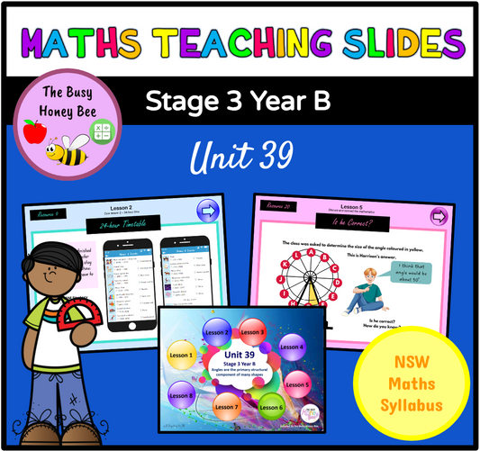 Stage 3 Year B Unit 39 Maths Teaching Slides