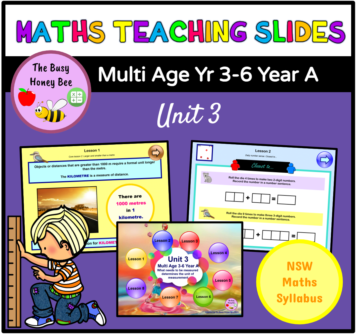 Multi Age 3-6 Year A Term 1 Maths Teaching Slides Mega Bundle