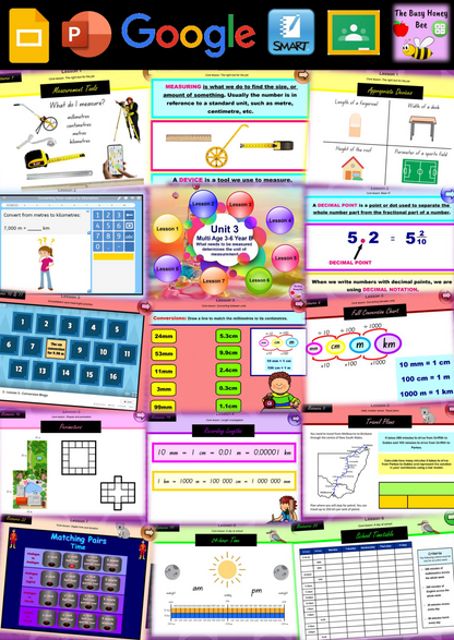 Multi Age 3-6 Year B Unit 3 Maths Teaching Slides