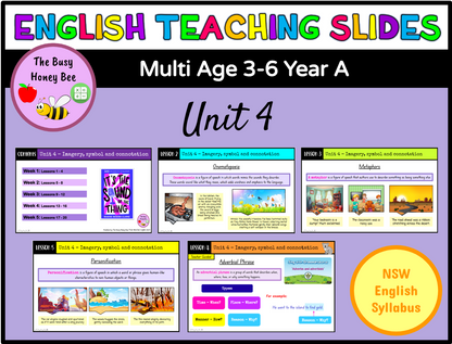 Multi Age 3-6 Year A Term 2 English Teaching Slides Mega Bundle