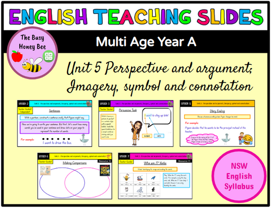 Multi Age Year A Unit 5 Perspective and argument.. English Teaching Slides