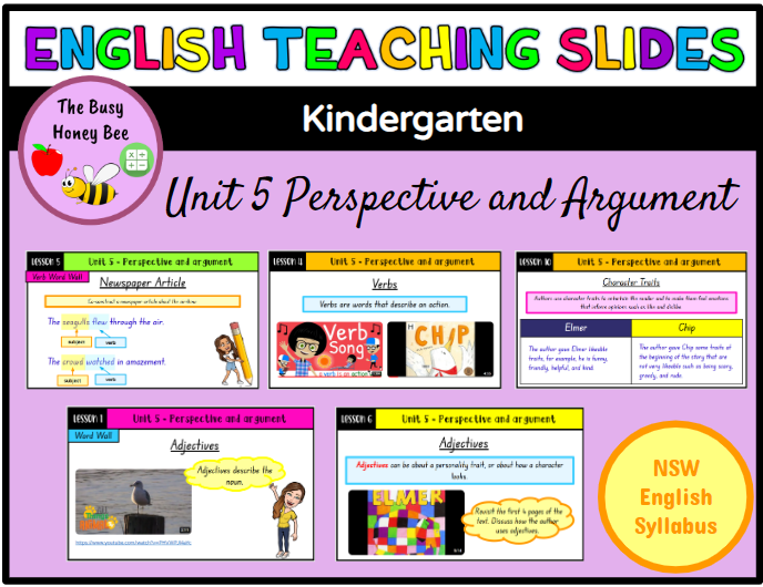 Early Stage 1 Unit 5 Perspective and argument English Teaching Slides