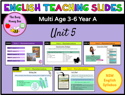 Multi Age 3-6 Year A Unit 5 Characterisation English Teaching Slides