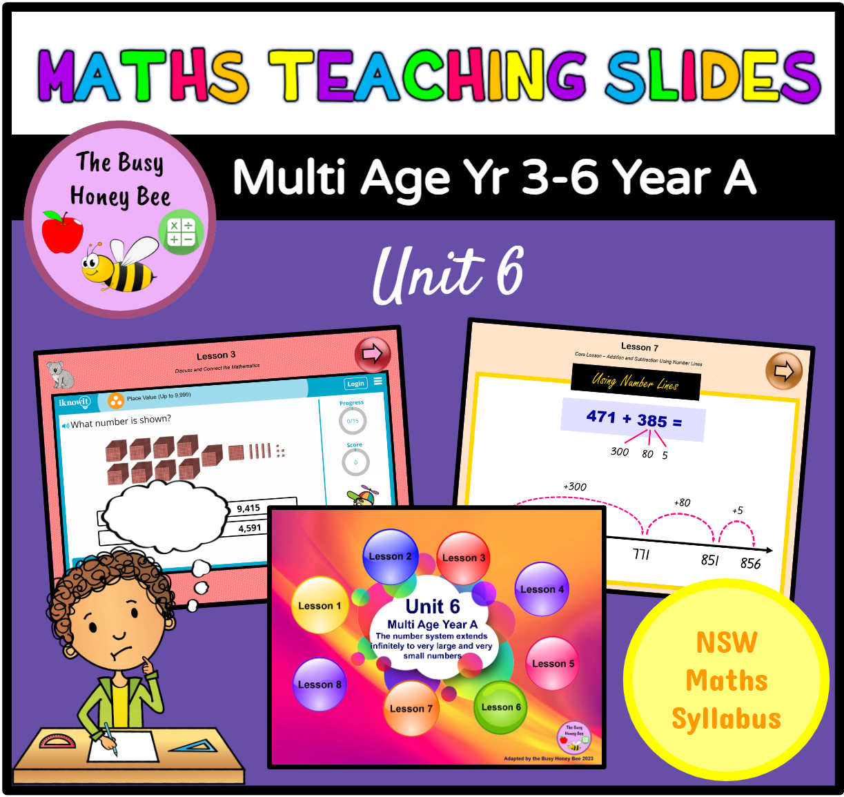 Multi Age 3-6 Year A Term 2 Maths Teaching Slides Mega Bundle