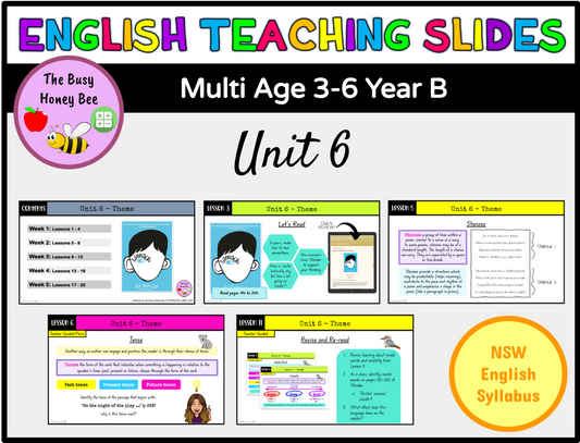 Multi Age 3-6 Year B Unit 6 Theme English Teaching Slides