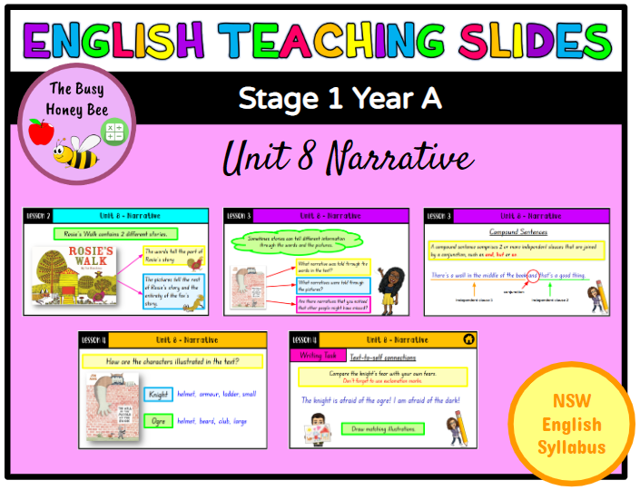 Stage 1 Year A Unit 8 Narrative English Teaching Slides