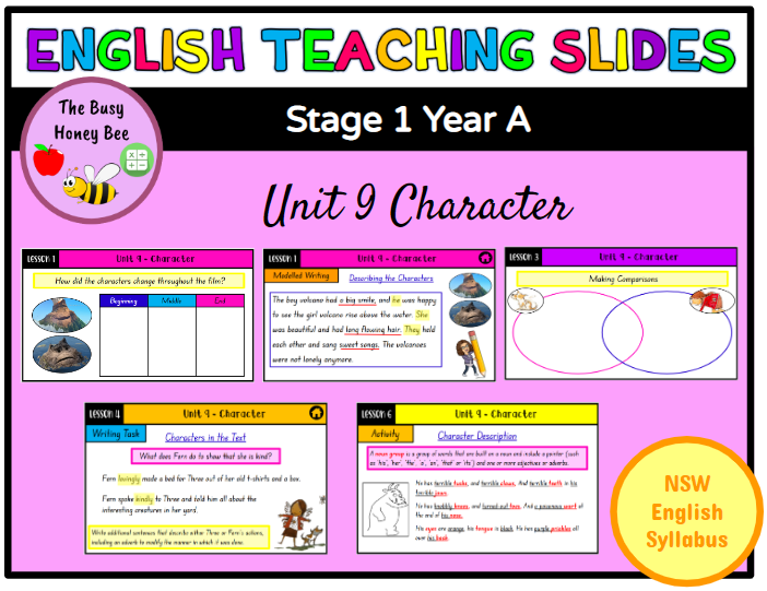 Stage 1 Year A Unit 9 Character English Teaching Slides