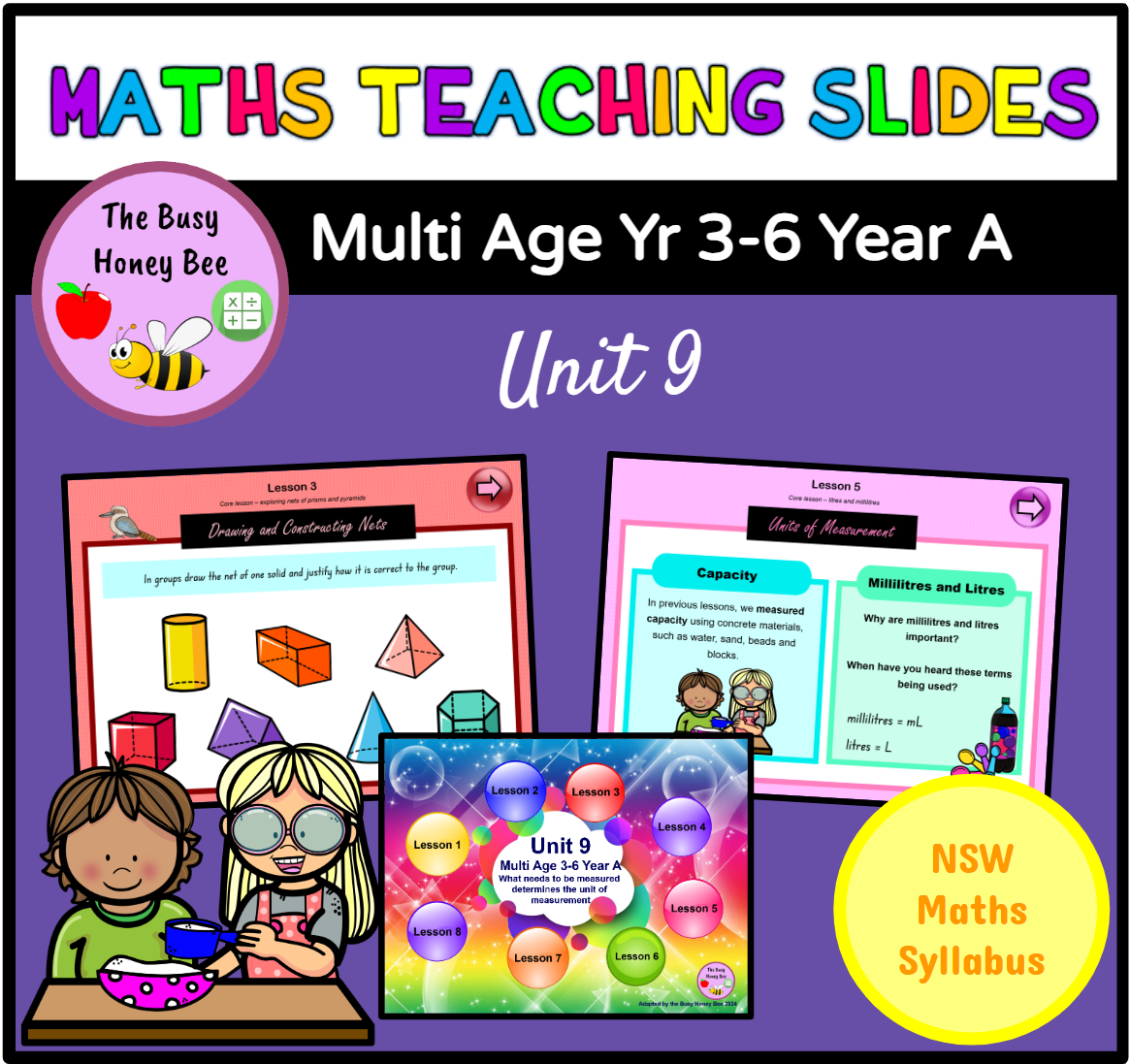 Multi Age 3-6 Year A Term 2 Maths Teaching Slides Mega Bundle