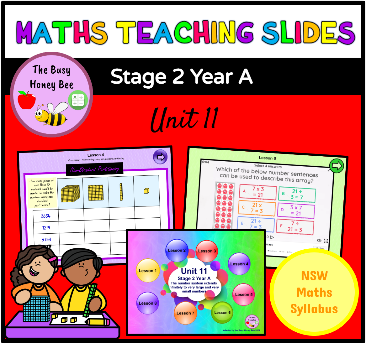 Stage 2 Year A Term 3 Maths Teaching Slides Mega Bundle