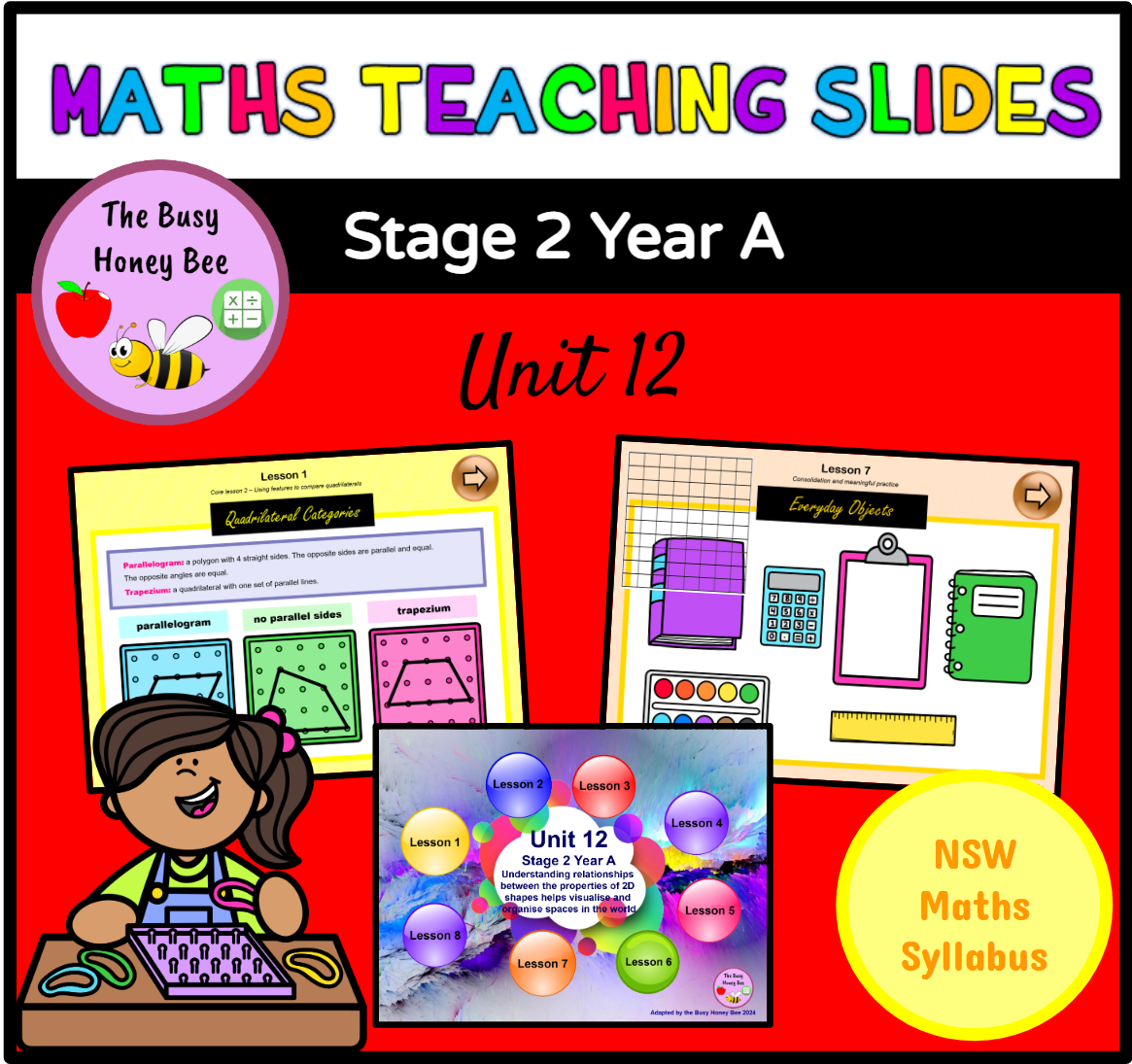 Stage 2 Year A Term 3 Maths Teaching Slides Mega Bundle