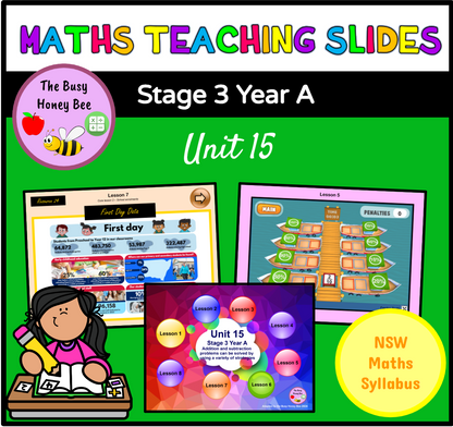 Stage 3 Year A Term 3 Maths Teaching Slides Mega Bundle