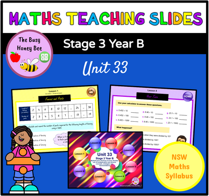 Stage 3 Year B Term 3 Maths Teaching Slides Mega Bundle