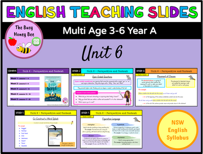 Multi Age 3-6 Year A Term 3 English Teaching Slides Mega Bundle