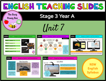 Stage 3 Year A Term 4 English Teaching Slides Mega Bundle