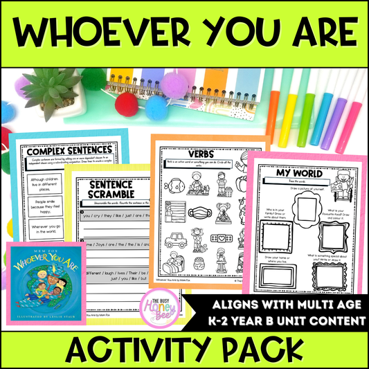 Whoever You Are by Mem Fox Activity Pack